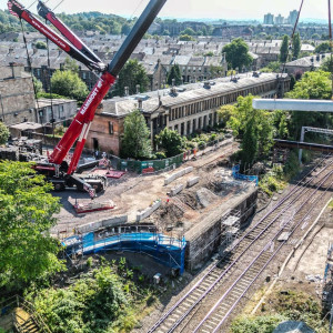 Construction Of New Railway Bridge Begins In Southside Of Glasgow ...