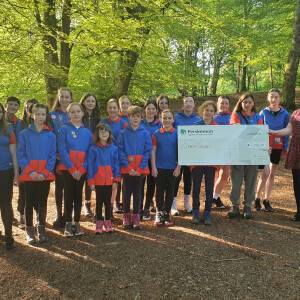 Persimmon North Scotland presents £1,000 donation to 1st Crieff Guides