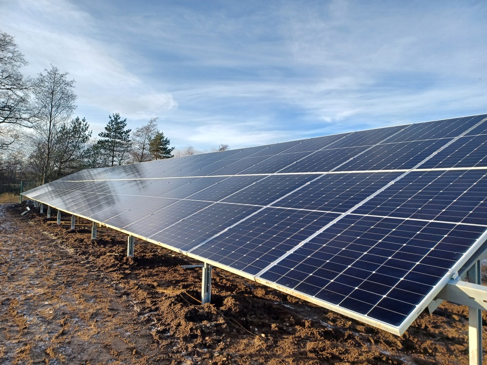 Work complete on £700,000 solar scheme near Falkirk