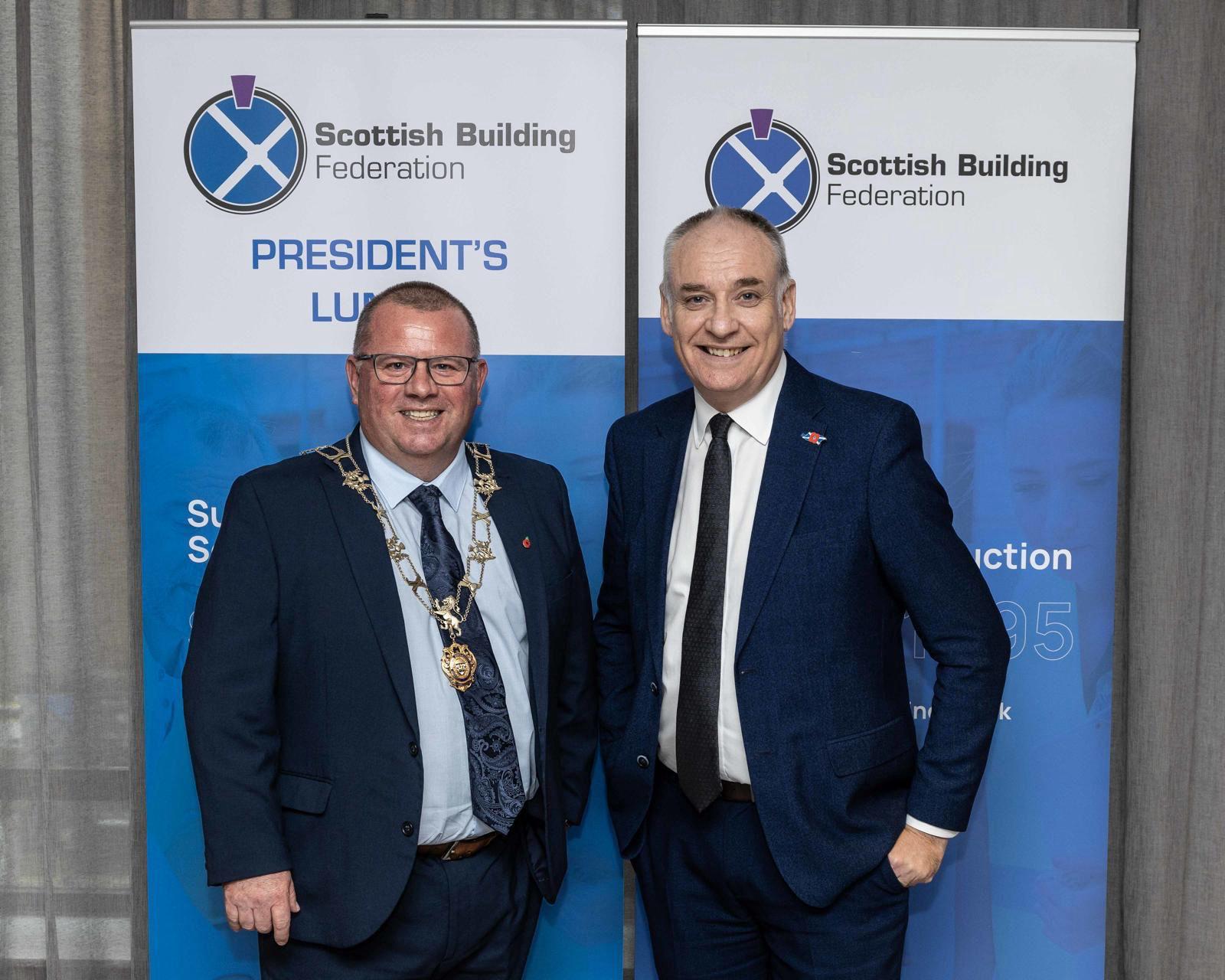 Business minister attends Scottish Building Federation President’s Lunch after call for collaboration