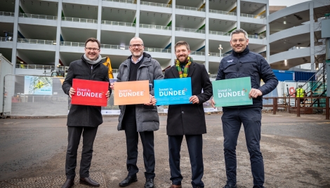 Minister sees progress at Dundee's green transport hub