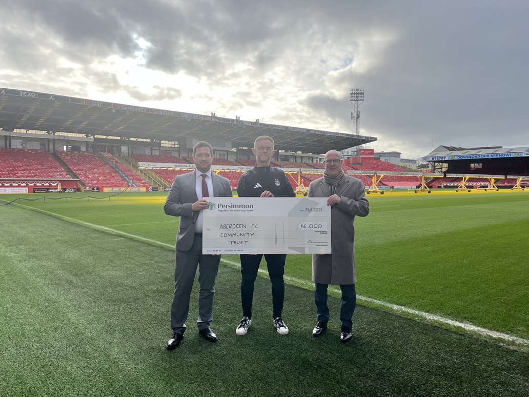 Aberdeen Football Club Community Trust receives major funding boost from Persimmon