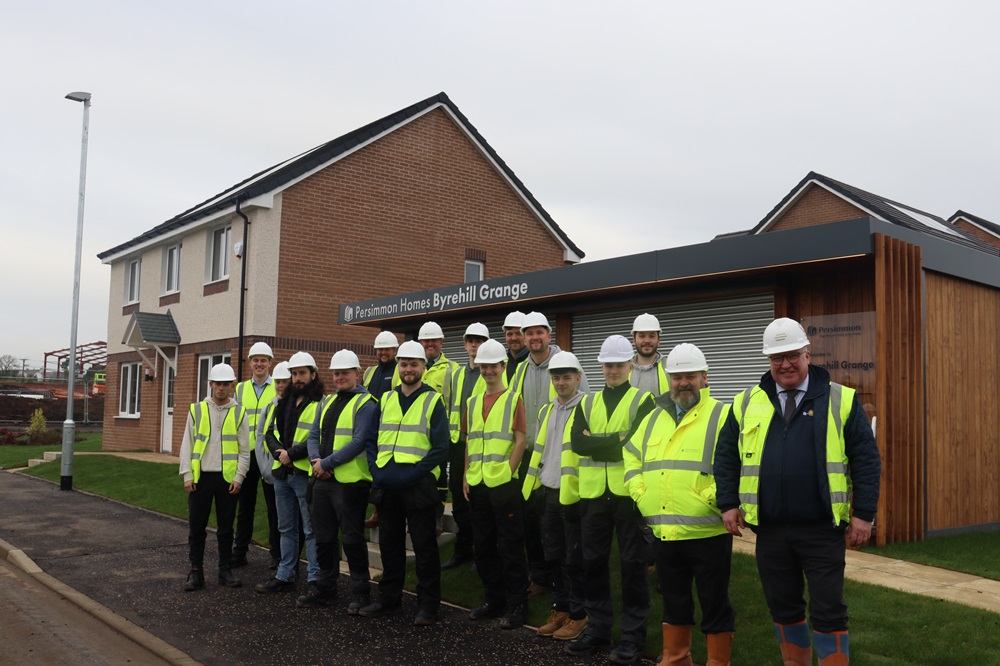 Ayrshire construction students go site-seeing with Persimmon