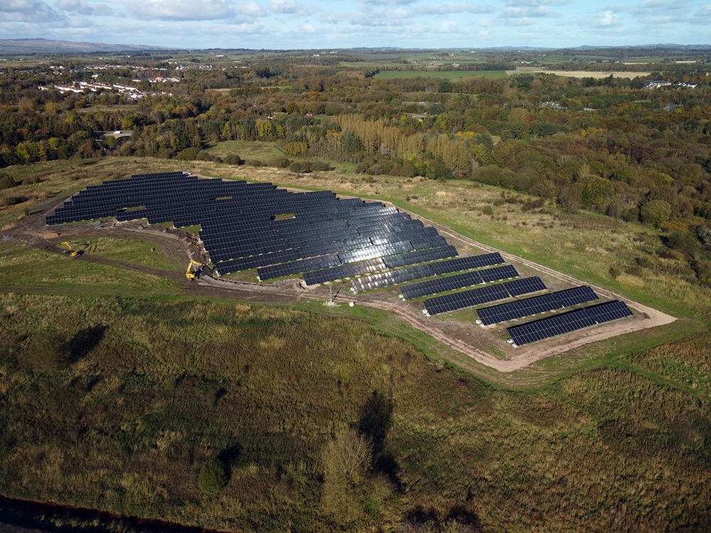 Solar PV farm construction surges ahead in North Ayrshire