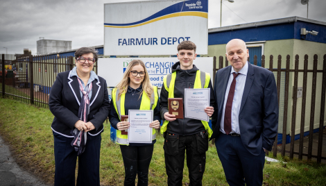 Dundee Construction Services Apprentice of the Year awarded to electrician