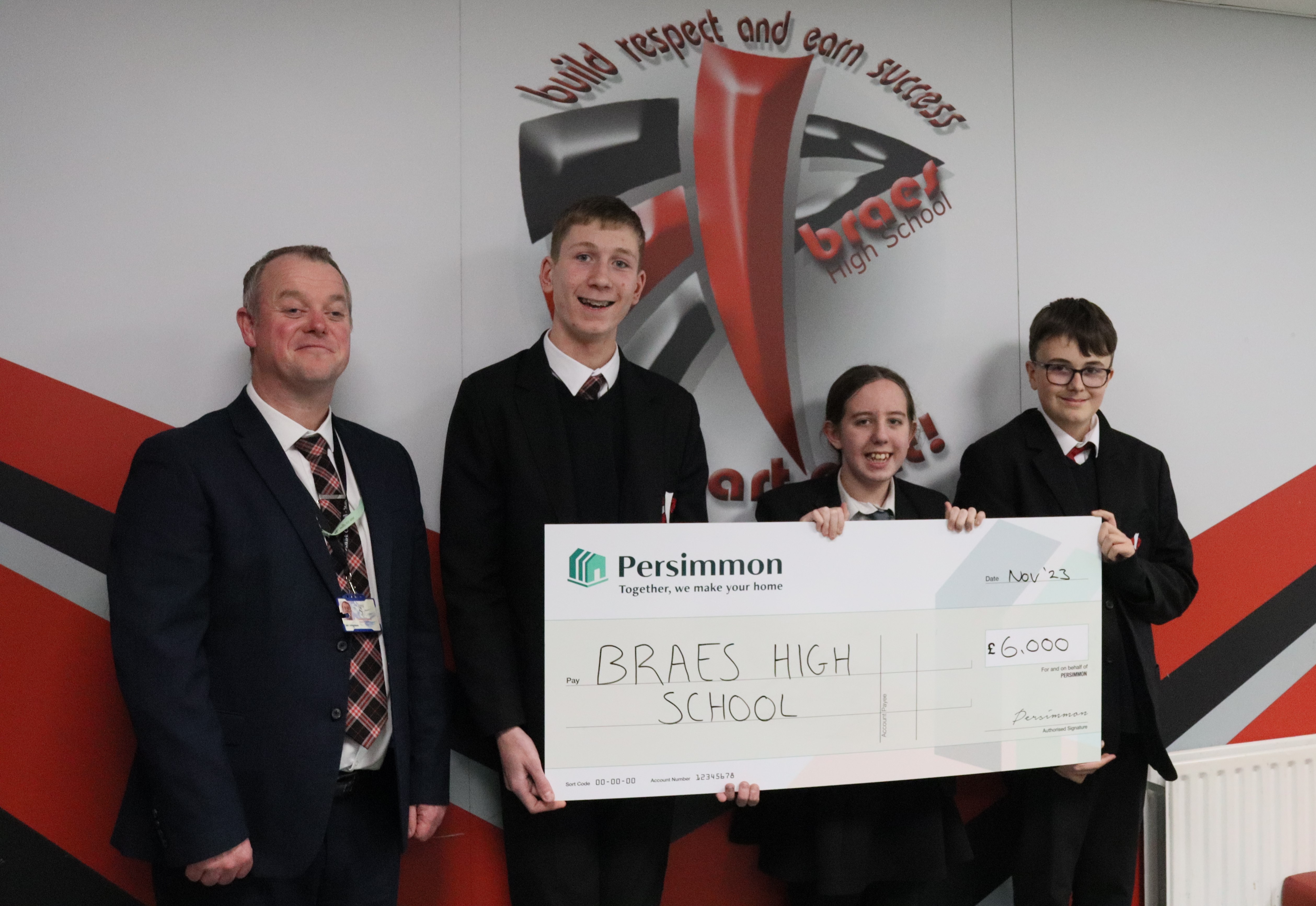 Pupil project boosted by Persimmon donation