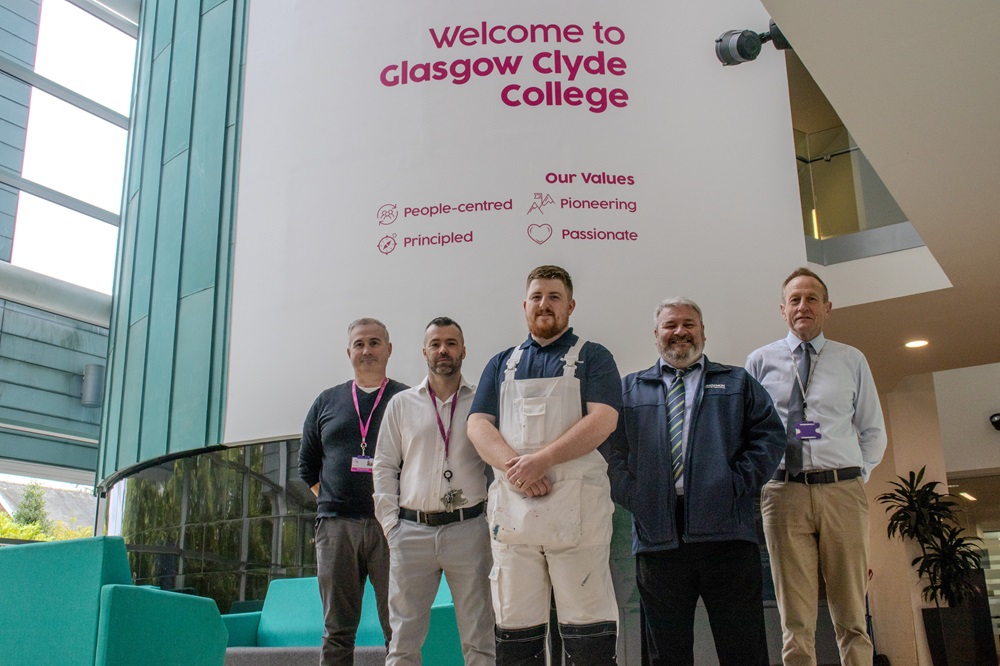 Persimmon unveils apprentice partnership with Glasgow Clyde College