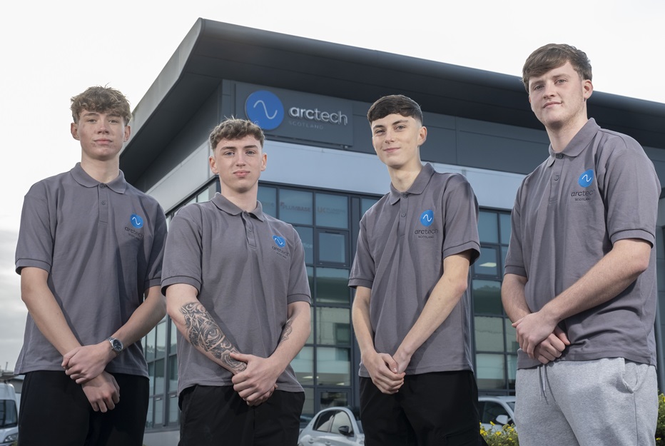 Four new apprentices join Arc-Tech (Scotland)