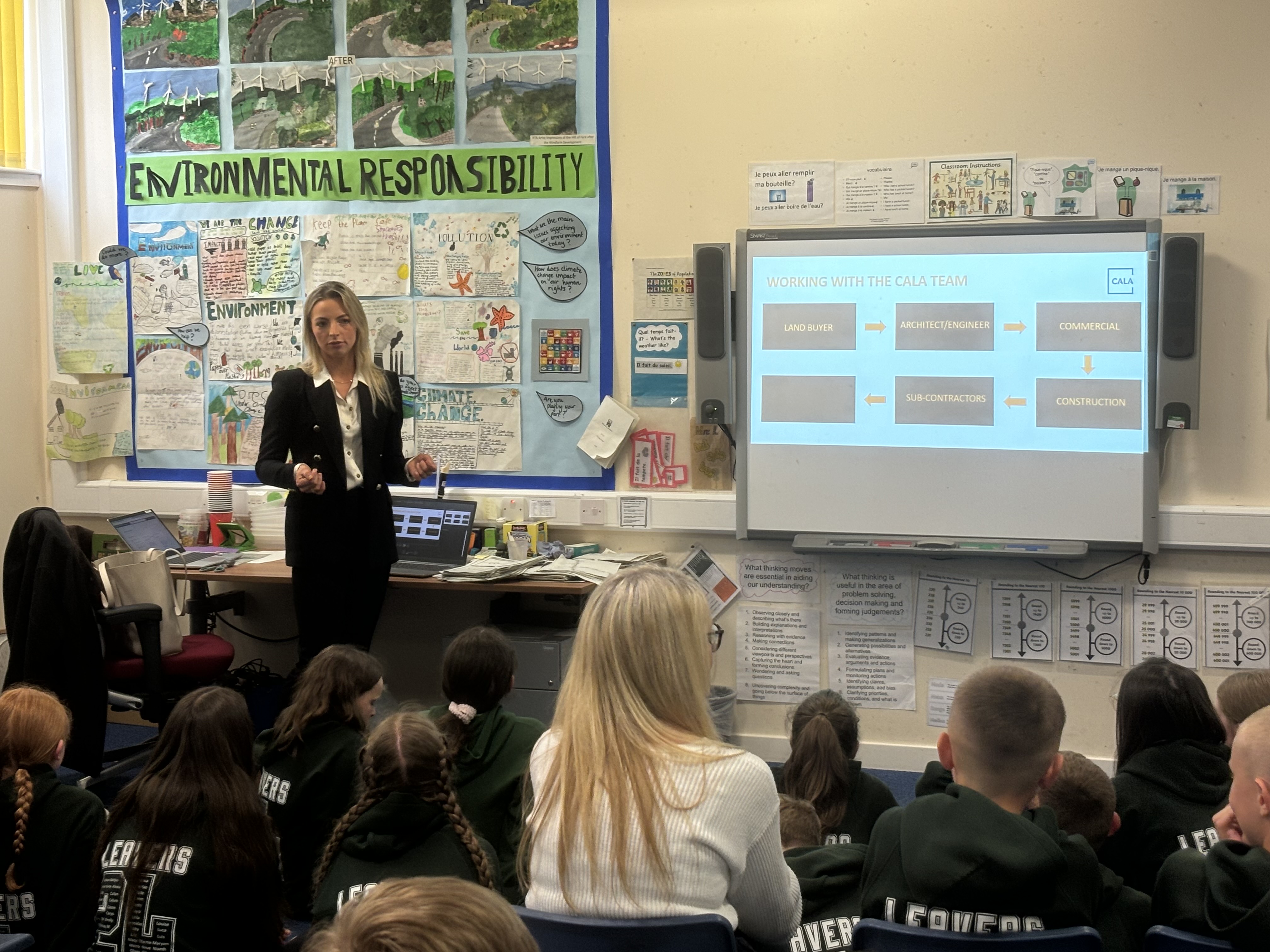 Westhill pupils hear from Cala Homes how local community brought to life for school project