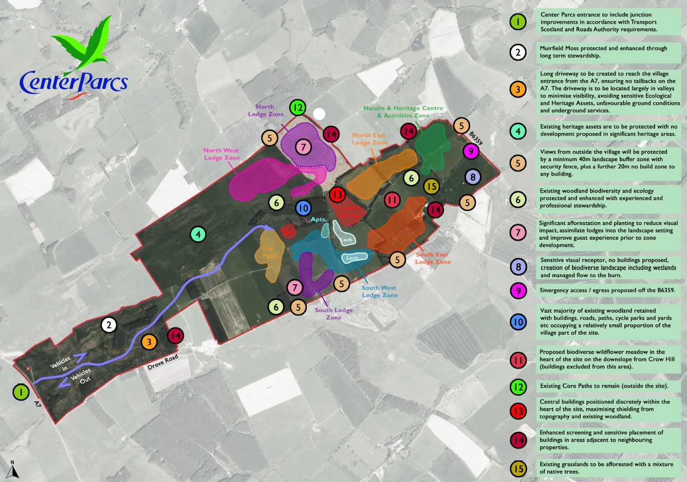 Center Parcs unveils preliminary zoning plan for Borders village