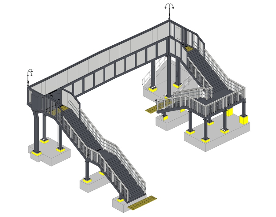 Work begins to install new footbridge at Clarkston station