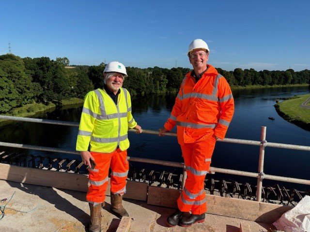 First Minister visits Destiny Bridge to mark Cross Tay Link Road progress