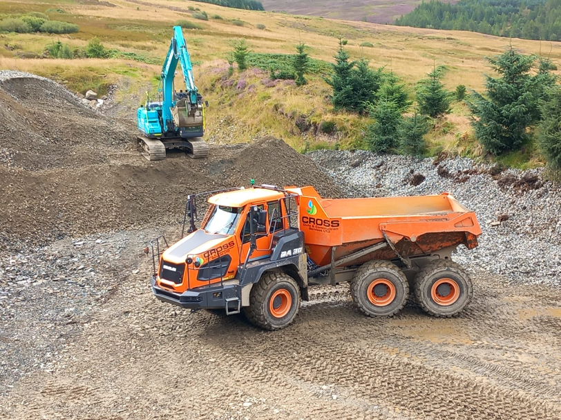 New Develon articulated dump truck joins Cross fleet