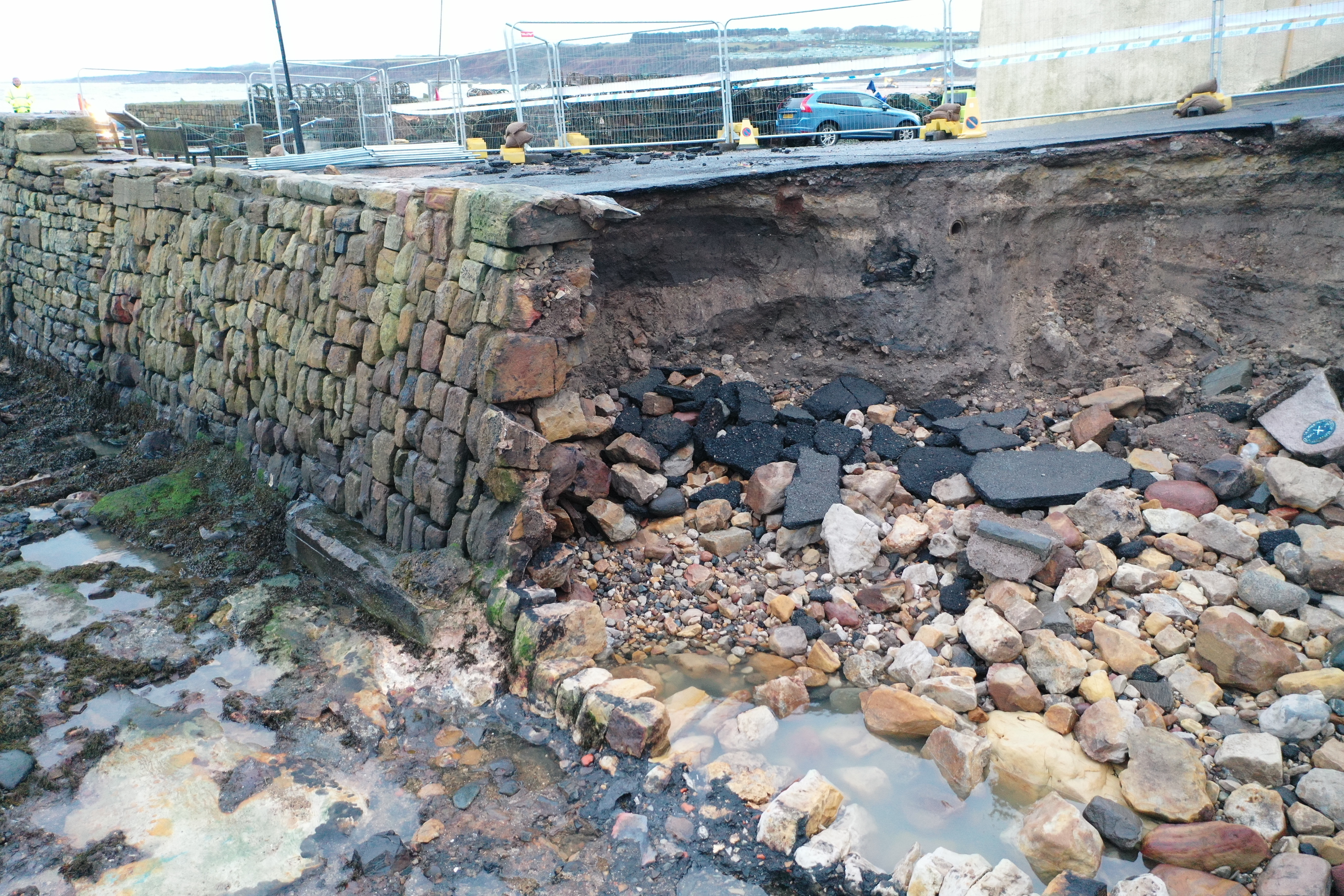 St Andrews Harbour repairs underway as storm anniversary approaches