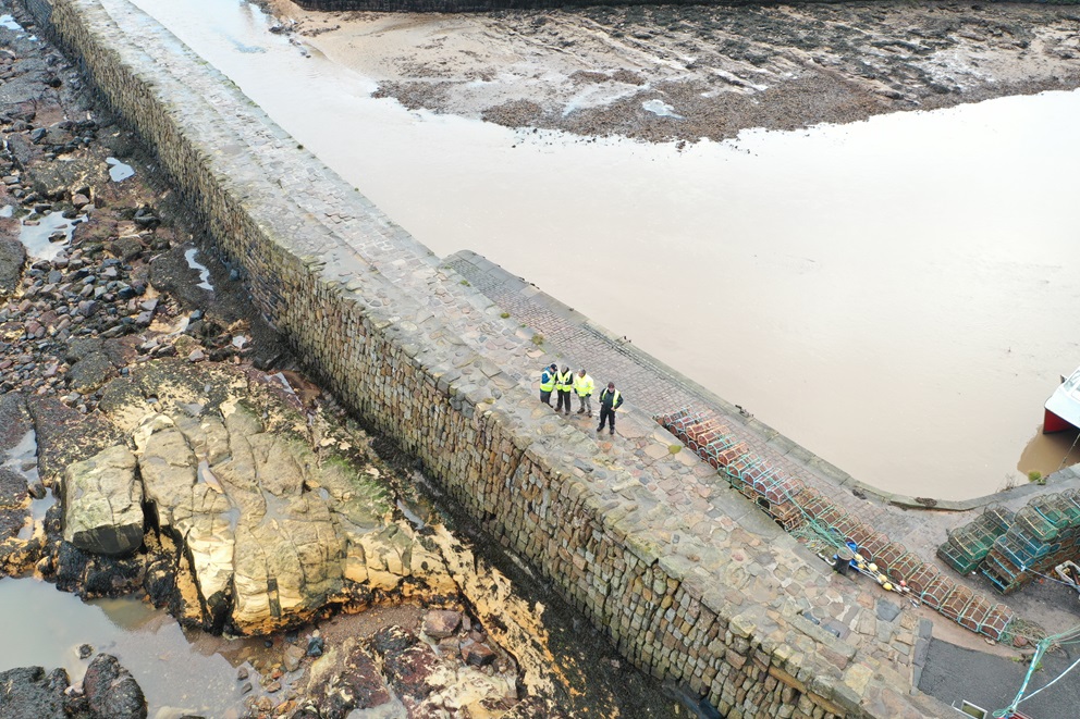 St Andrews Harbour repairs underway as storm anniversary approaches