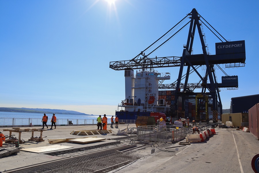 Complex crane infrastructure upgrade project completed at Greenock Ocean Terminal