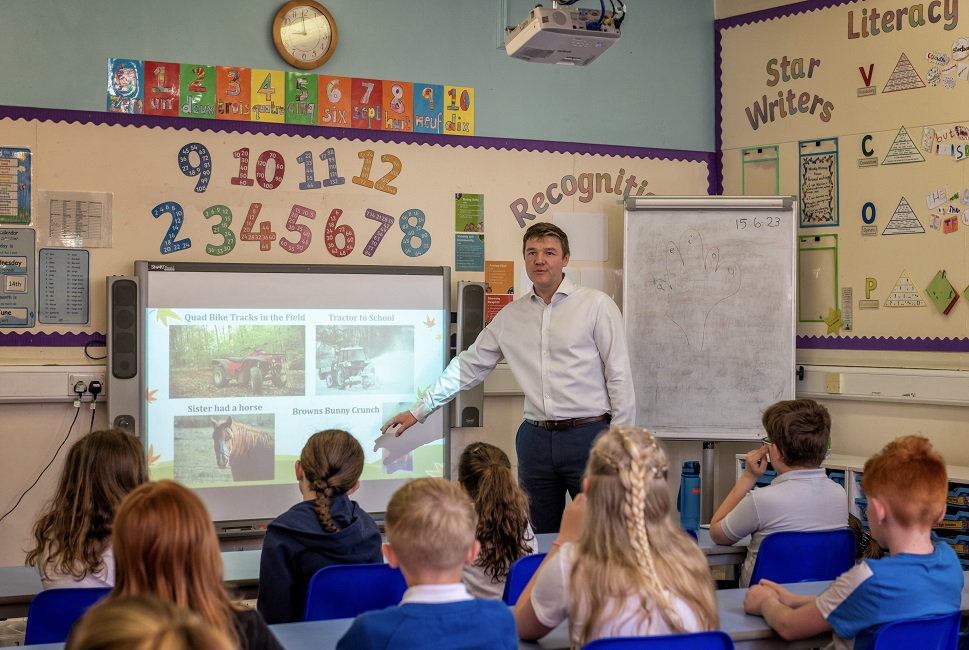 School visit for new Drumrossie Homes development