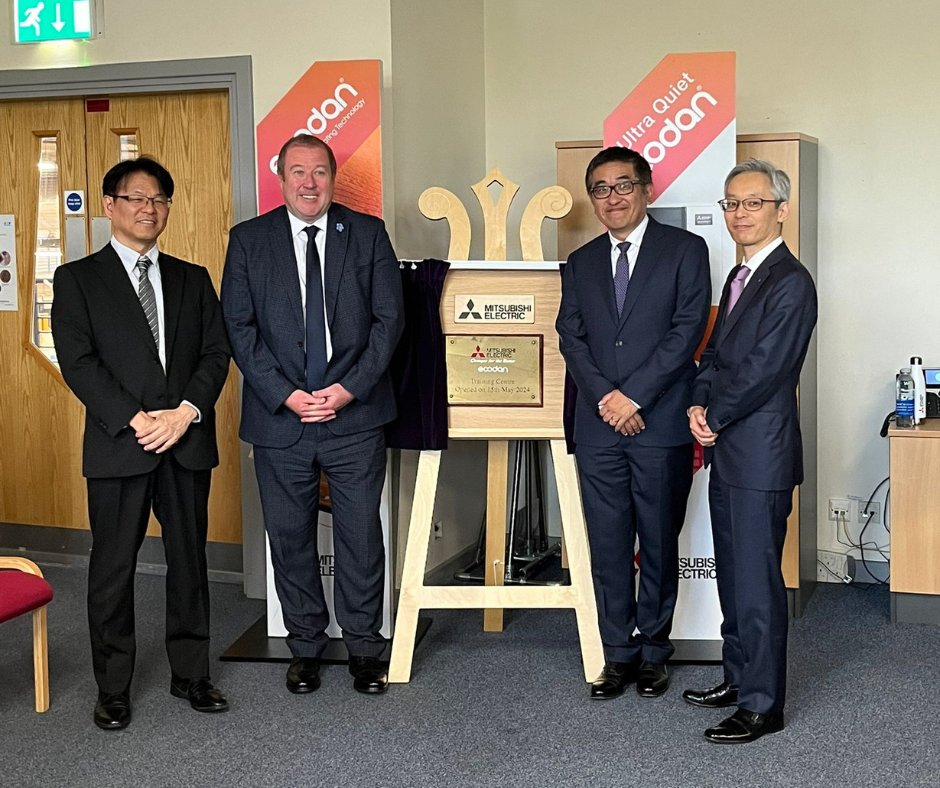 Mitsubishi Electric opens state-of-the-art heat pump training centre in Livingston