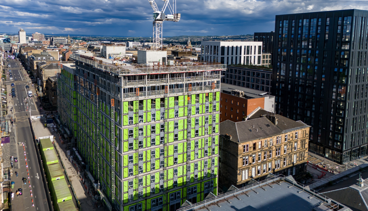 GRAHAM marks topping-out of Glasgow city centre student accommodation