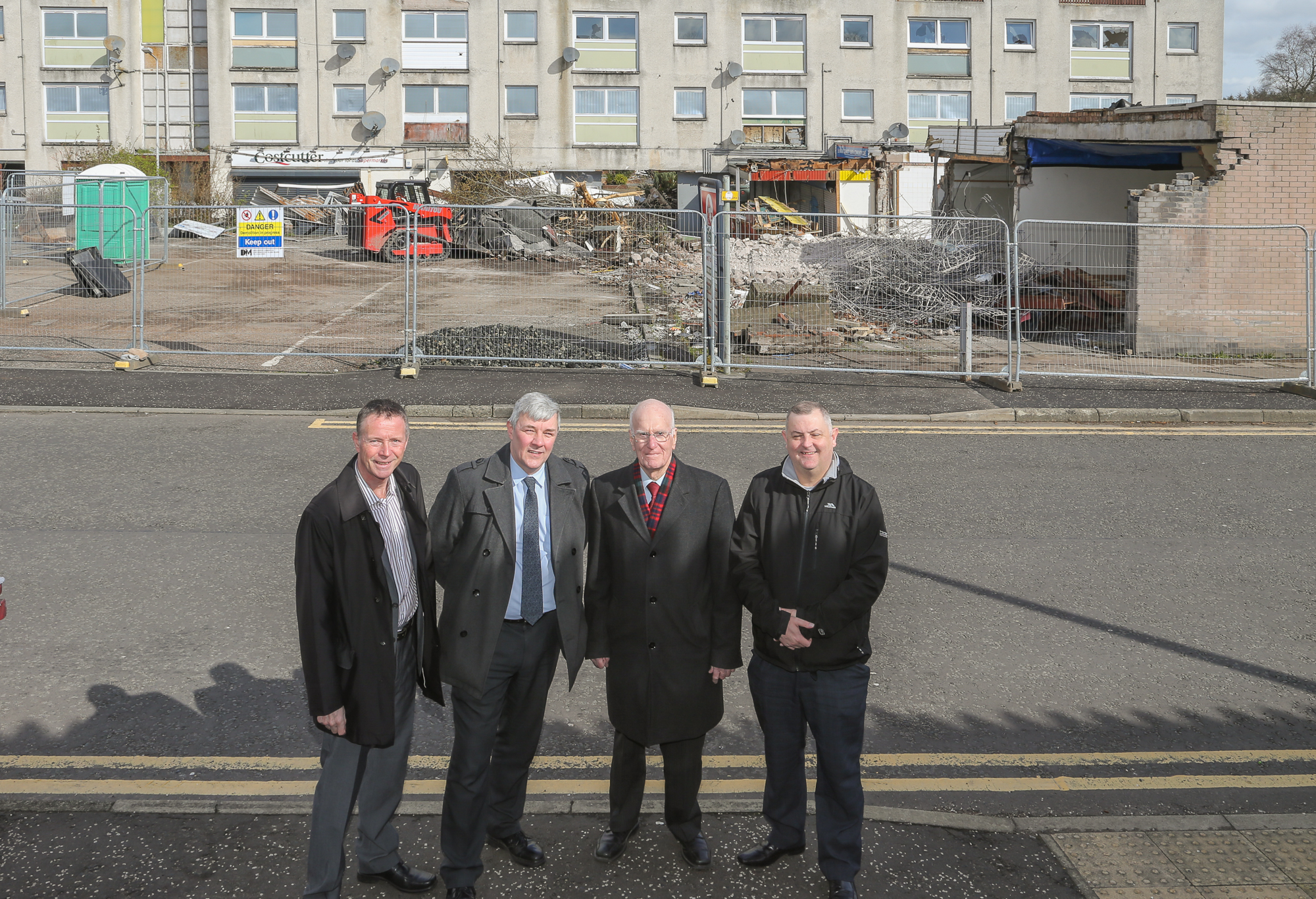 Demolition continues at Glenwood Centre in Glenrothes