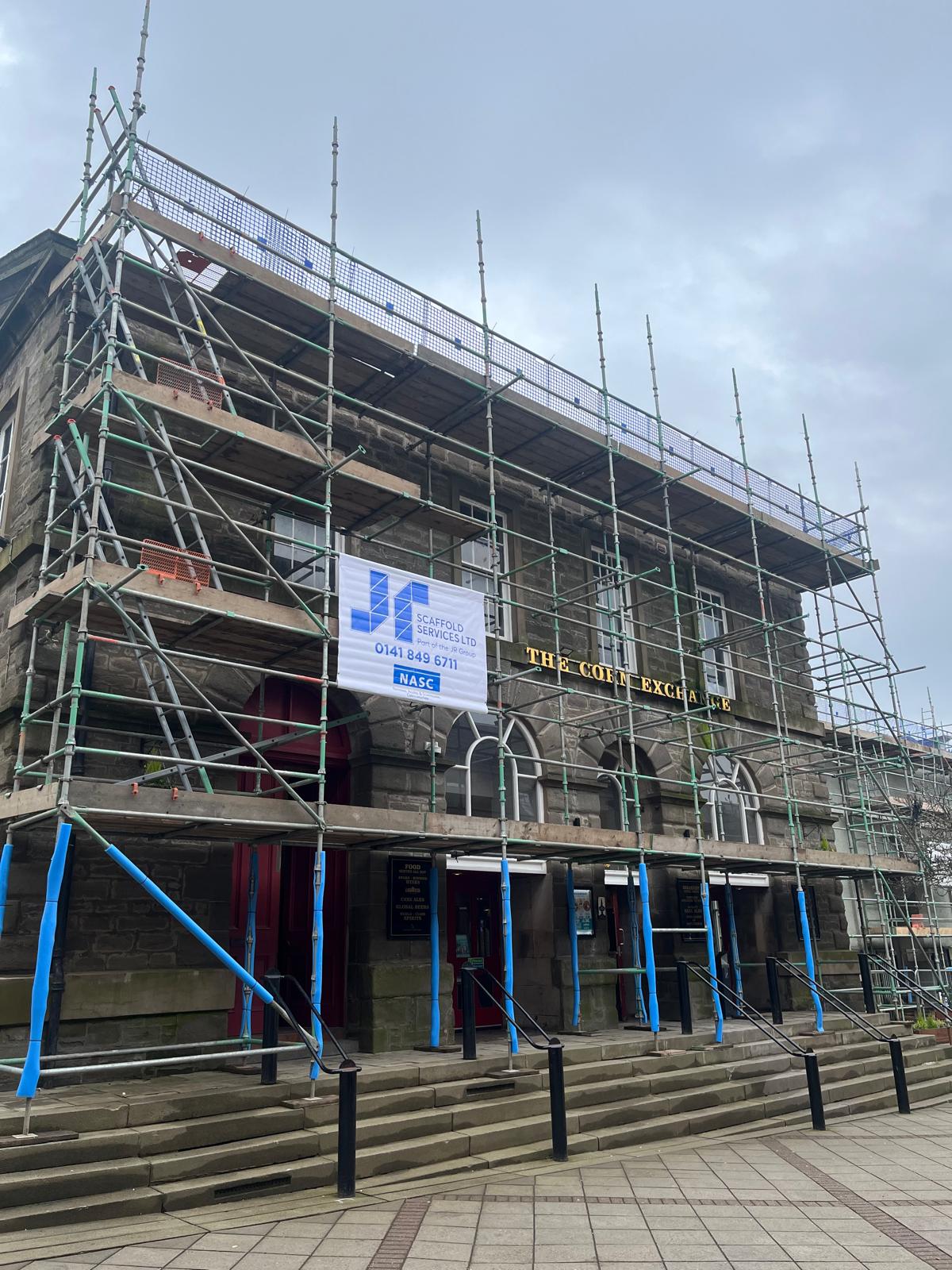 JR Scaffold Services completes town centre cladding project in Arbroath