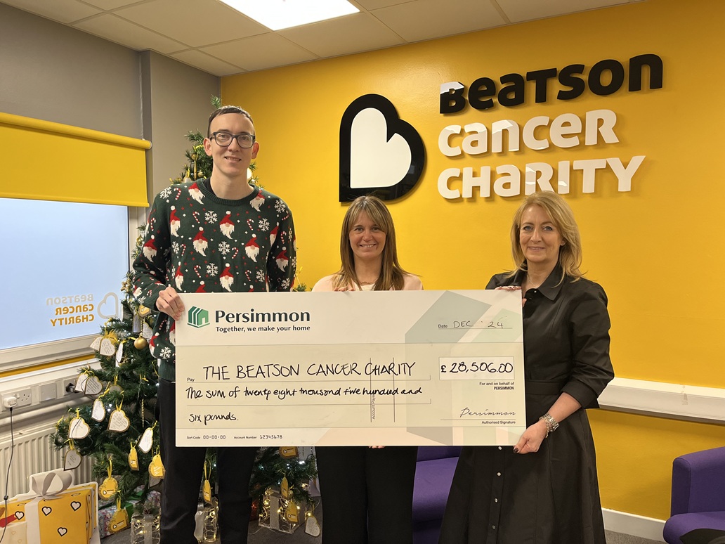 Persimmon backs The Beatson with over £28,000 donation