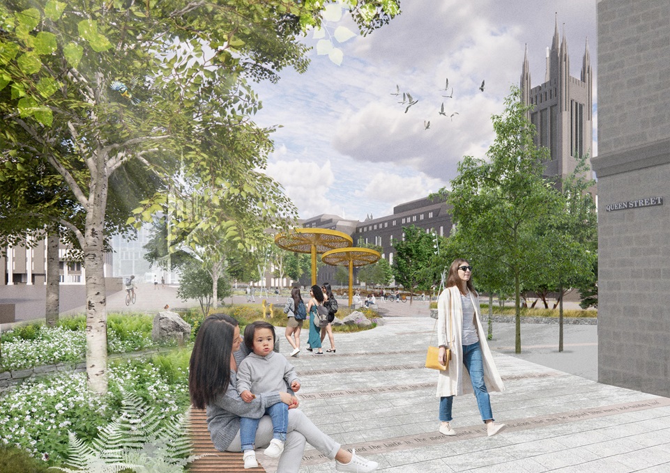 Plans lodged for Queen Street urban park in Aberdeen