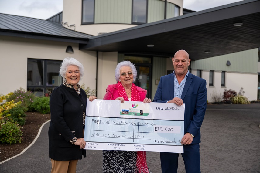 Macleod Roofing donation kick-starts Elsie Normington Foundation’s fundraising project