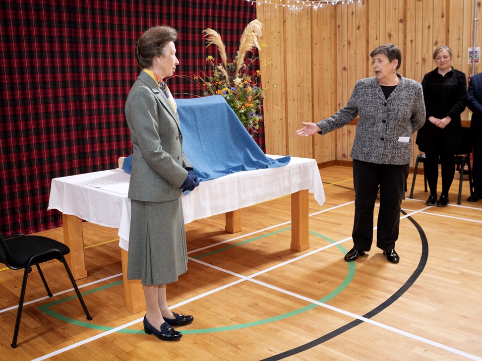 The Princess Royal opens revamped Isle of Lewis community centre