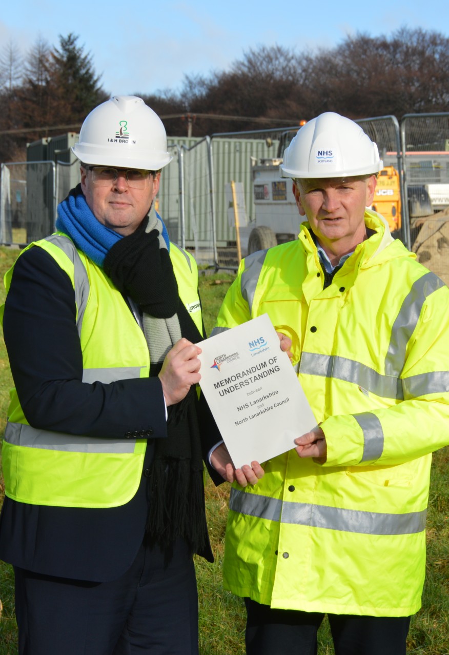 Council and health board team up for North Lanarkshire hospital and road projects