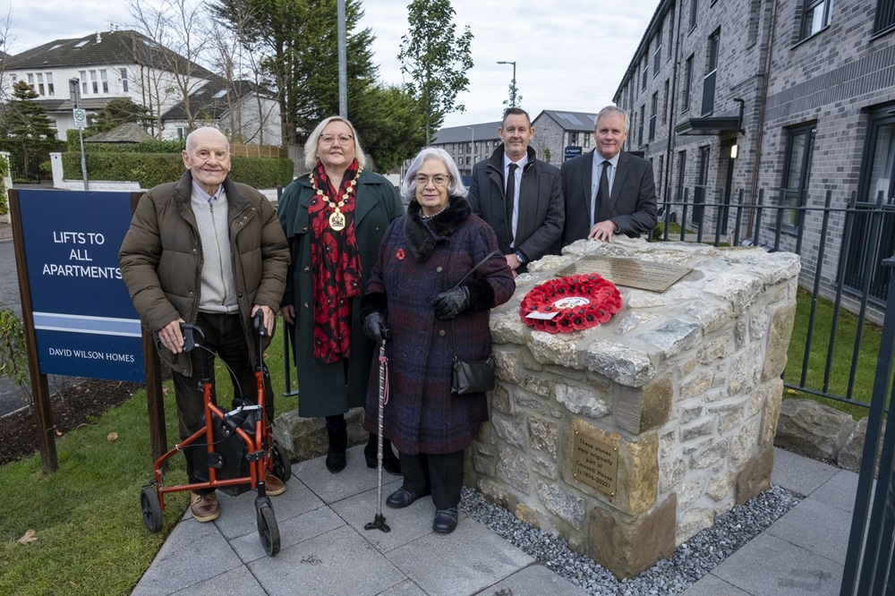 David Wilson Homes builds memorial on Bishopbriggs development