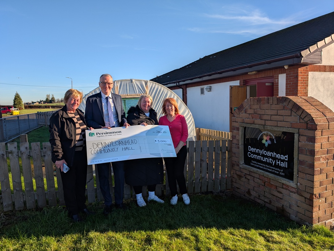 Dennyloanhead community hall secures donation from Persimmon