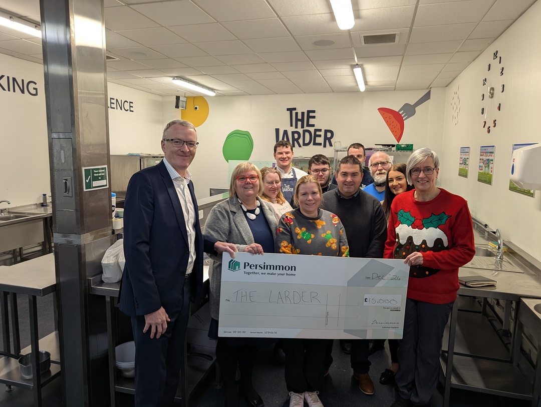 Persimmon donates £15,000 to West Lothian larder