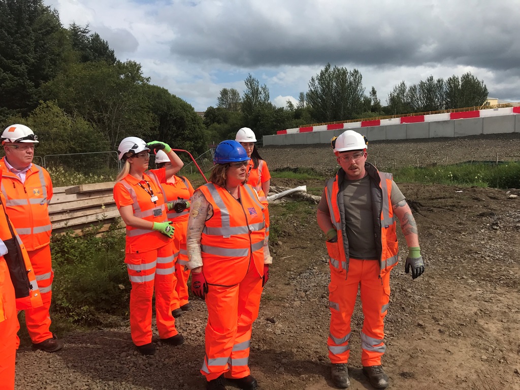 Transport secretary sees progress on East Kilbride enhancement project