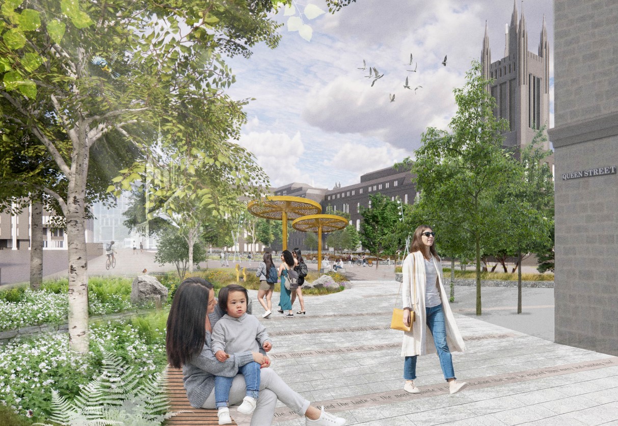 Aberdeen provides city centre and Castlegate urban parks update