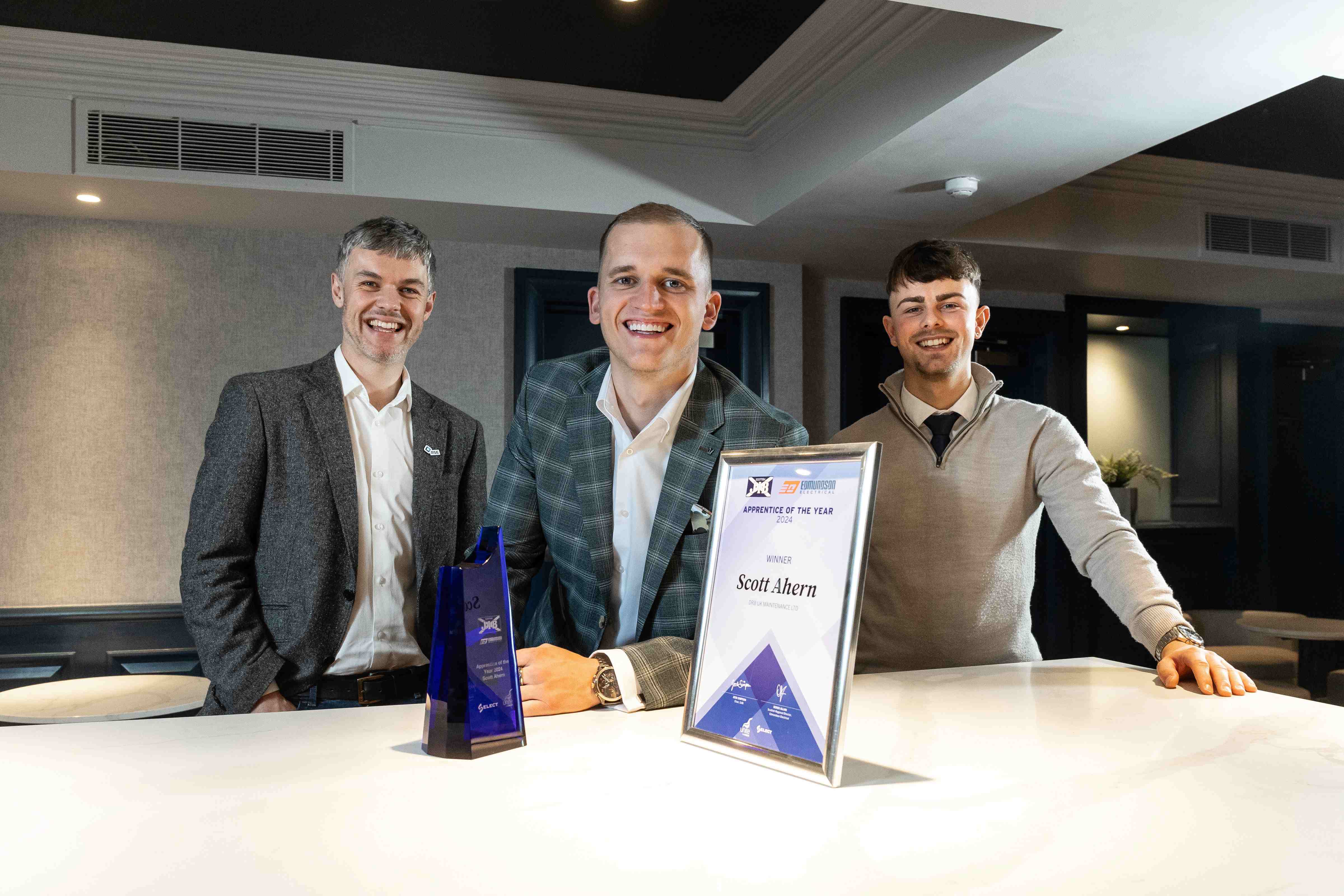 Bright spark Scott Ahern crowned SJIB Apprentice of the Year