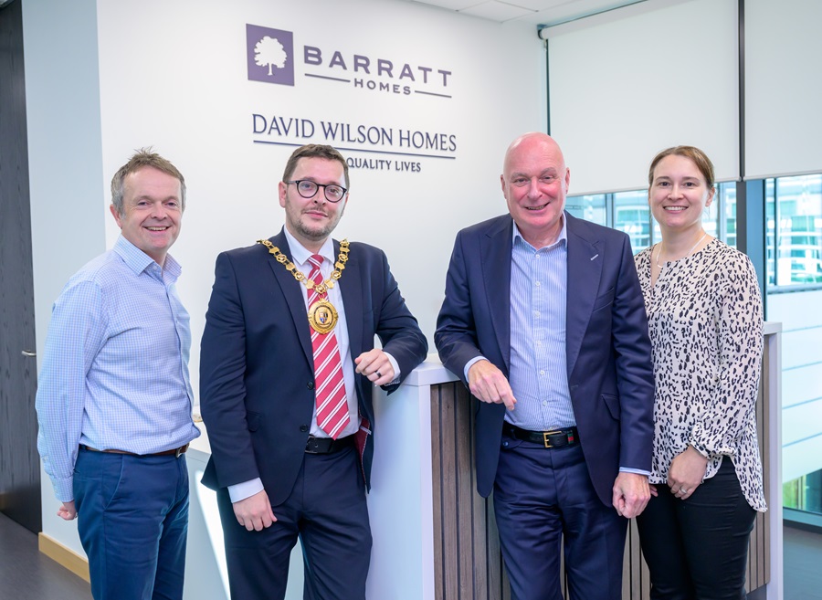 North Lanarkshire provost opens up new office for Barratt Homes West