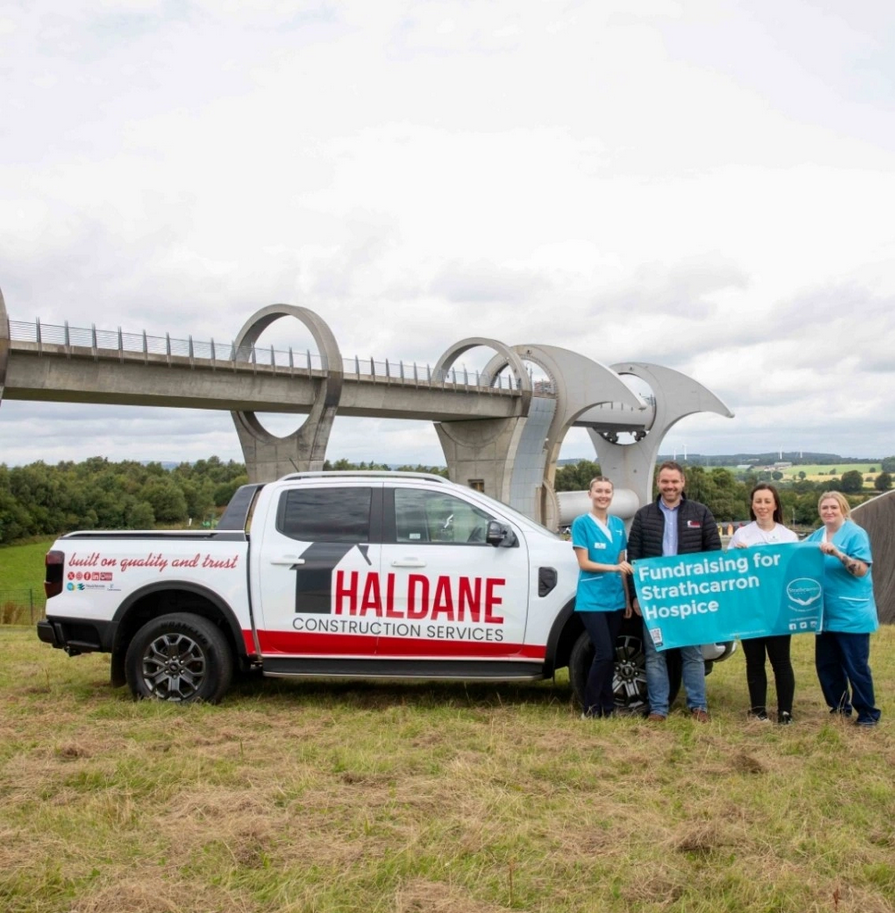 Haldane Construction marks memory of founder through Falkirk Wheel Abseil sponsorship