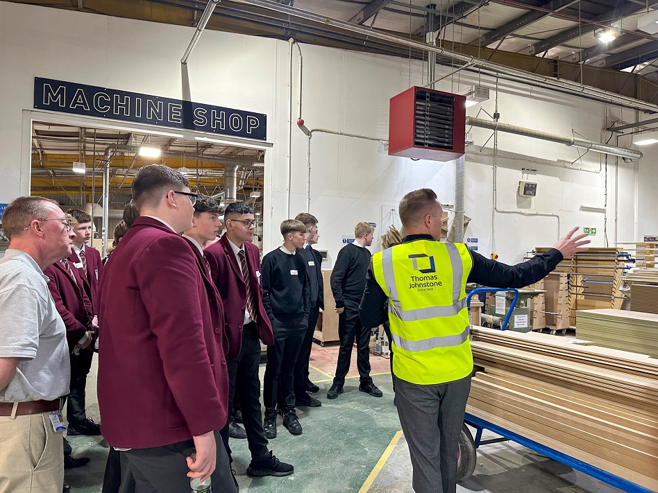 Thomas Johnstone hosts workplace visits in partnership with DYW West