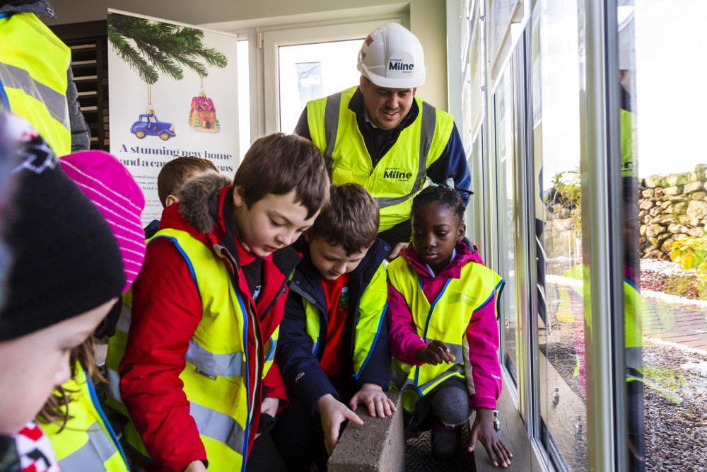 School pupils visit Stewart Milnes Homes development in Aberdeenshire