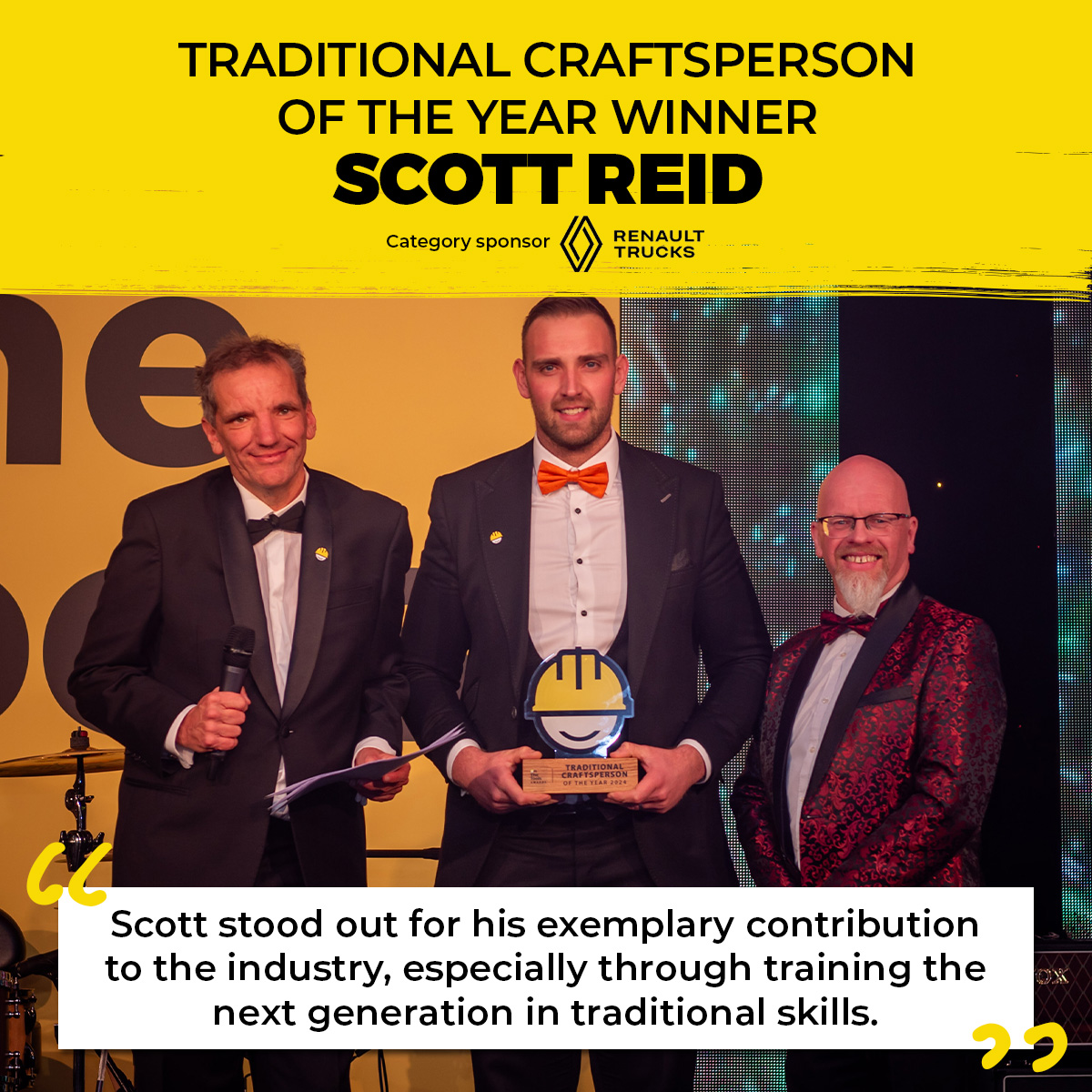 Scottish tradespeople among winners at 2024 On The Tools Awards