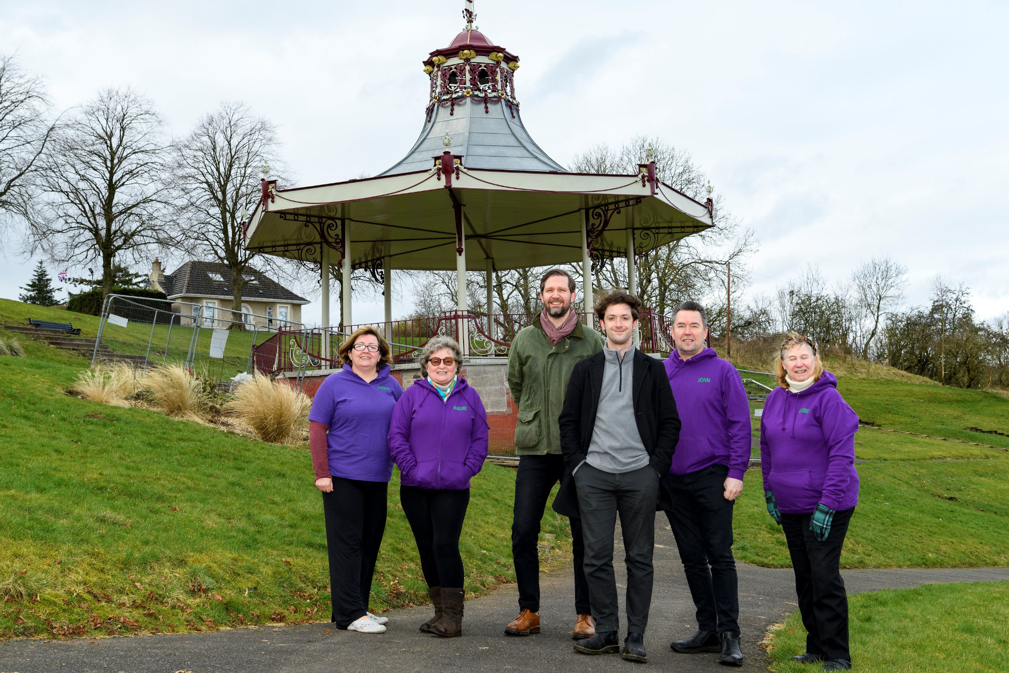 Wind farm fund helps South Lanarkshire bandstand take centre stage once again