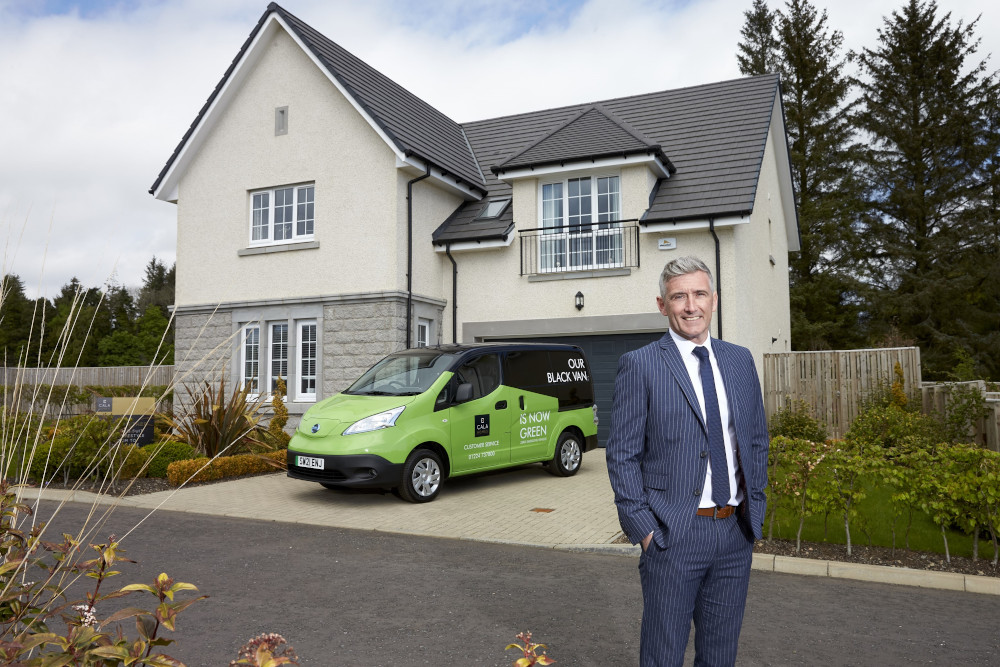CALA Homes go green with first e-van in Aberdeen