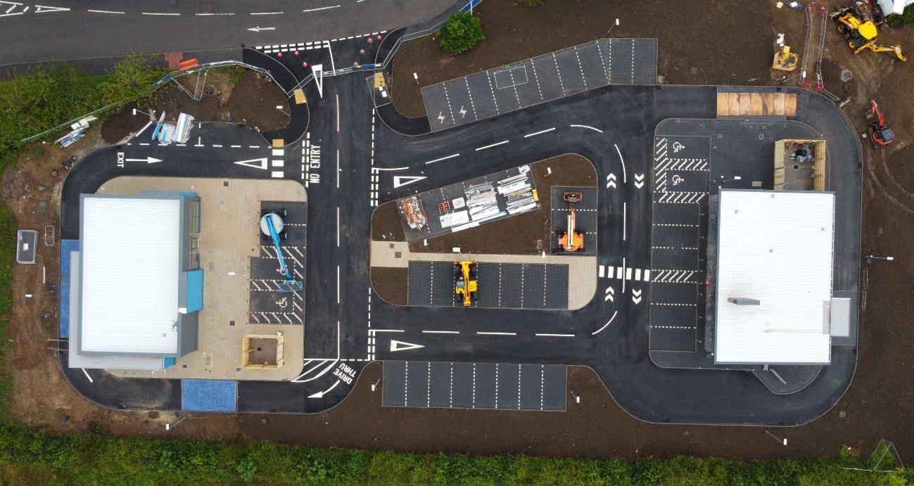 Dalkeith drive-through development nears completion as Starbucks and Greggs take possession