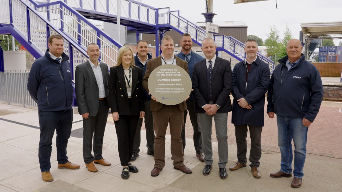 Dumfries station £3.6m accessibility project celebrates official opening