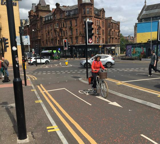 Completed cycle way makes Glasgow city centre more accessible for active travel