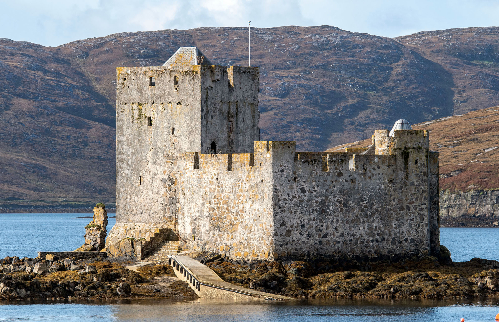 Conservation works under way at Kisimul Castle