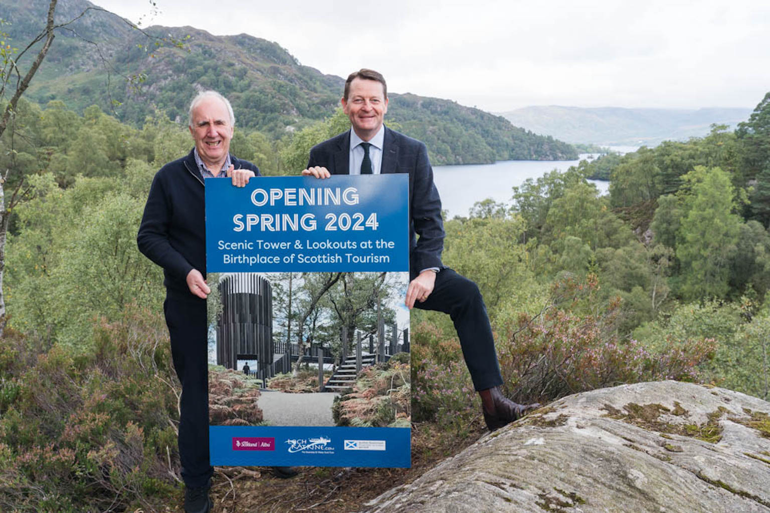 New lookouts over Loch Katrine to promote sustainable tourism