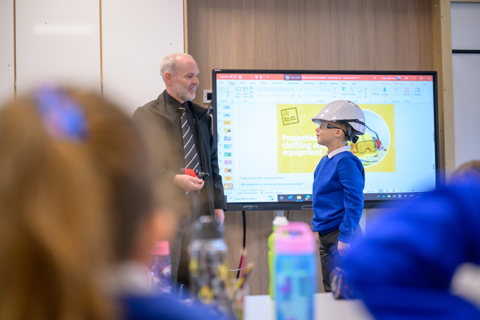 Cala highlights child safety during Chryston school visit