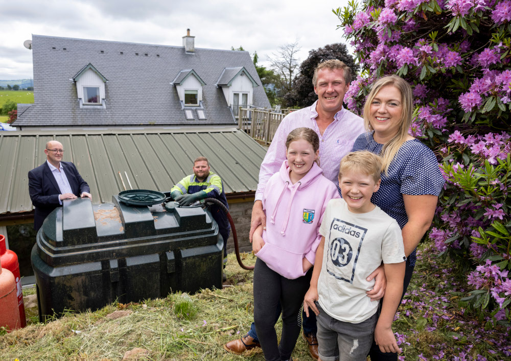 And finally... Scotland's first vegetable oil heated home